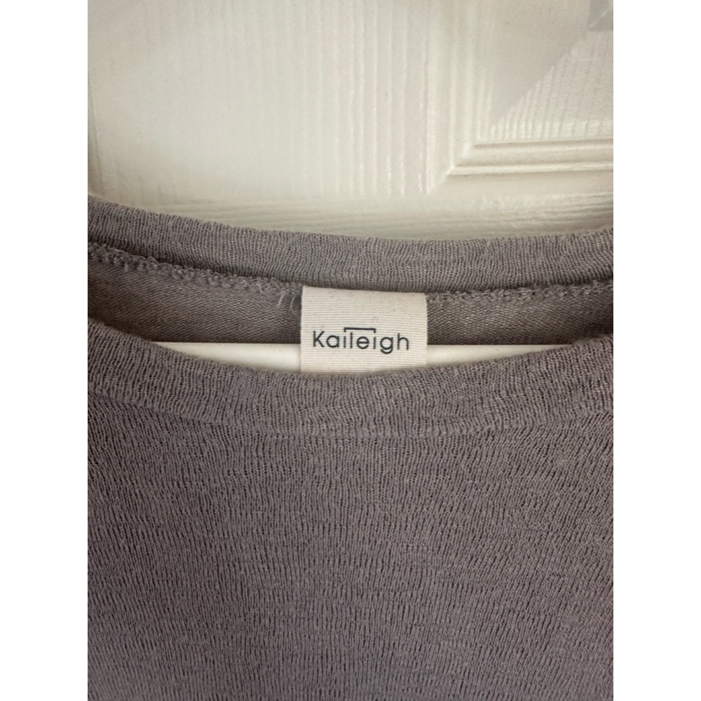Women's Kailleigh Long Sleeve Top Gray/Tan Size L stitch- Stitch Fix - Picture 2 of 2